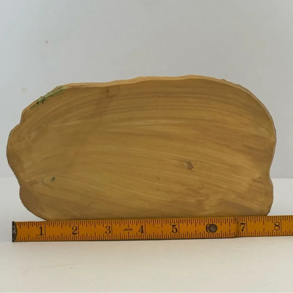decorative resin RV camper birdhouse with a flamingo and a palm tree